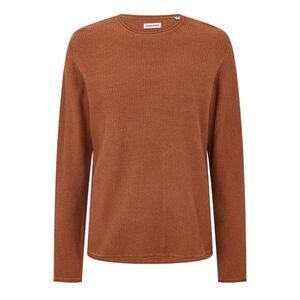 Jack And Jones Mens Knitted Crew Neck Regular Sweatshirt / Mocha Bisque